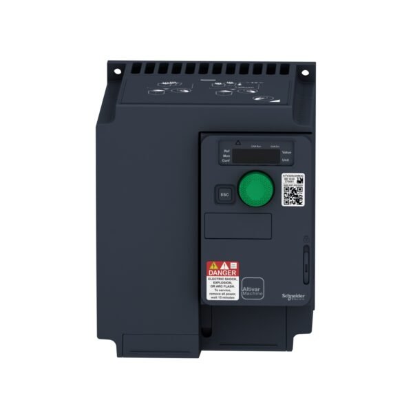 شنايدر ATV320U40M3C ATV | محرك متغير السرعة، آلة Altivar ATV320، 4 كيلو واط، 200...240 فولت، 3 مراحل، مدمج