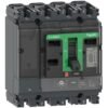 شنايدر C10H6TM100 كومباكت | قاطع الدائرة كومباكت NSX100H، 70 كيلو أمبير عند 415 فولت تيار متردد، وحدة رحلة TMD 100 أمبير، 4 أقطاب ثلاثية الأبعاد