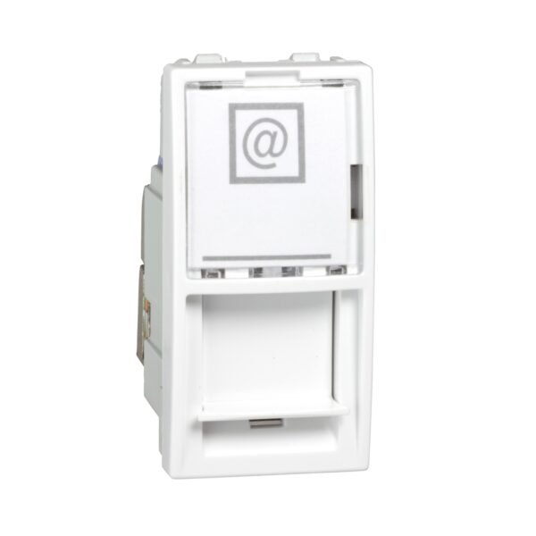 MGU3.416.18 | Unica - 1 مقبس RJ45 (S-One) - 1 م - Cat.6, S/FTP - أبيض