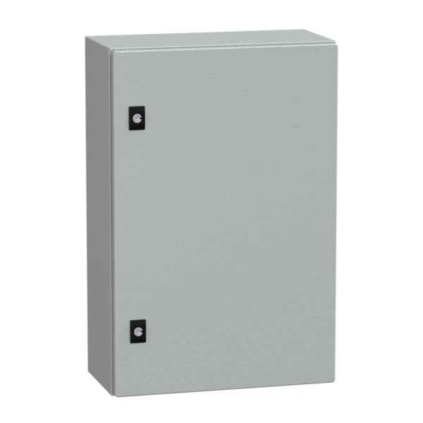 Schneider NSYCRN64200 | باب مستوٍ Spacial CRN بدون لوحة تركيب. الارتفاع 600 x العرض 400 x العمق 200 IP66 IK10 RAL7035..