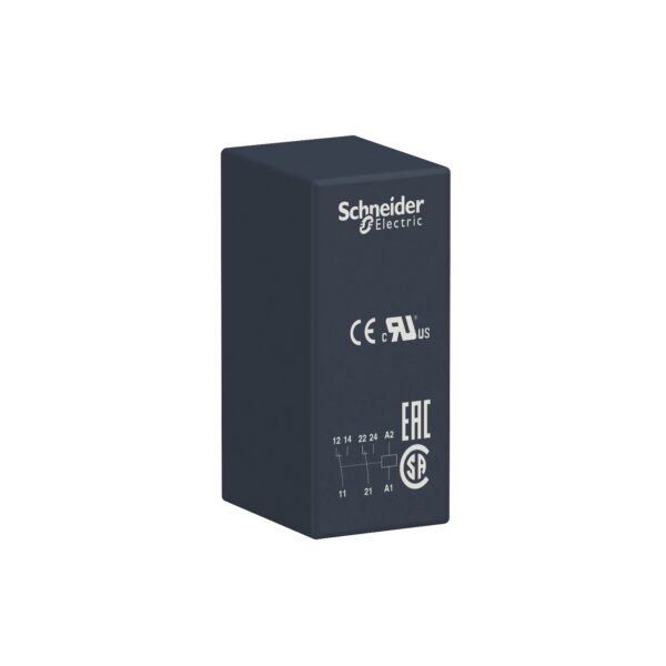 شنايدر RSB2A080P7 | ريلاي توصيل مباشر للواجهة، 8 أمبير، 2 كونتاكت قلاب، 230 فولت تيار متردد