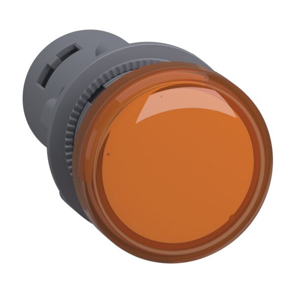 ⁦شنايدر XA2EVF5LC | ضوء تجريبي متجانس، Easy Harmony XA2E، بلاستيك، كهرماني، 22 مم، LED متكامل، أطراف تثبيت لولبية، 110 فولت تيار متردد، تيار مستمر، مضاد للتداخل⁩ - الصورة ⁦7⁩