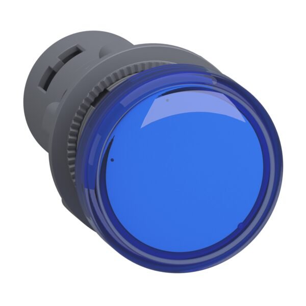 ⁦شنايدر XA2EVF6LC | ضوء تجريبي متجانس، Easy Harmony XA2E، بلاستيك، أزرق، 22 مم، LED متكامل، أطراف تثبيت لولبية، 110 فولت تيار متردد، تيار مستمر، مضاد للتداخل⁩ - الصورة ⁦7⁩