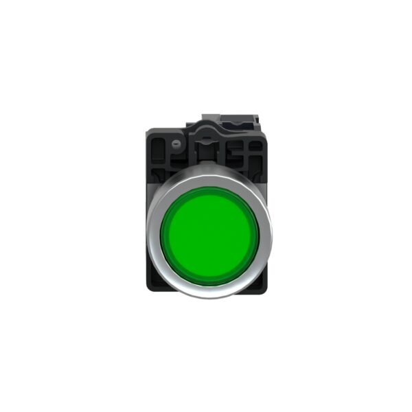 ⁦شنايدر XA2EW33B1 هارموني | زر ضغط كامل للإضاءة باللون الأخضر - Ø22 - تدفق - 24V AC/DC - 1NO⁩ - الصورة ⁦6⁩