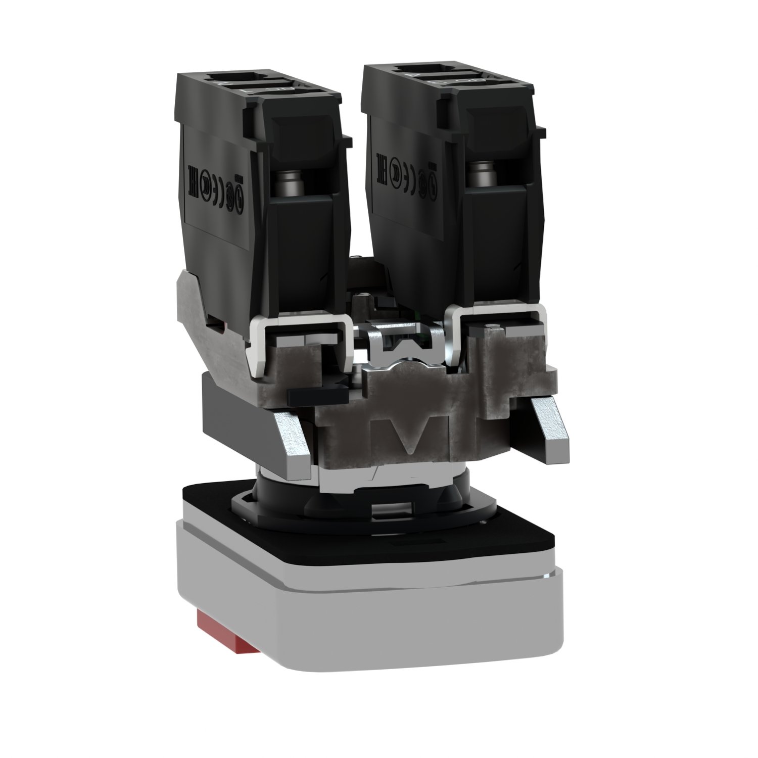 شنايدر XB4BL73415 | زر ضغط مزدوج الرأس، معدني، Ø22، 1 أخضر متدرج يحمل علامة I + 1 بارز أحمر يحمل علامة O، 1 NO + 1 NC - الصورة 7