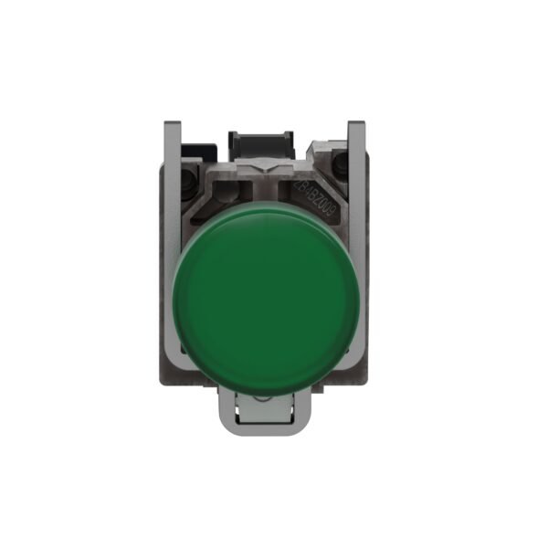 ⁦شنايدر XB4BVB3 | ضوء إرشادي، معدني، أخضر، Ø22، عدسة عادية مع LED مدمج، 24 فولت تيار متردد/تيار مستمر⁩ - الصورة ⁦2⁩