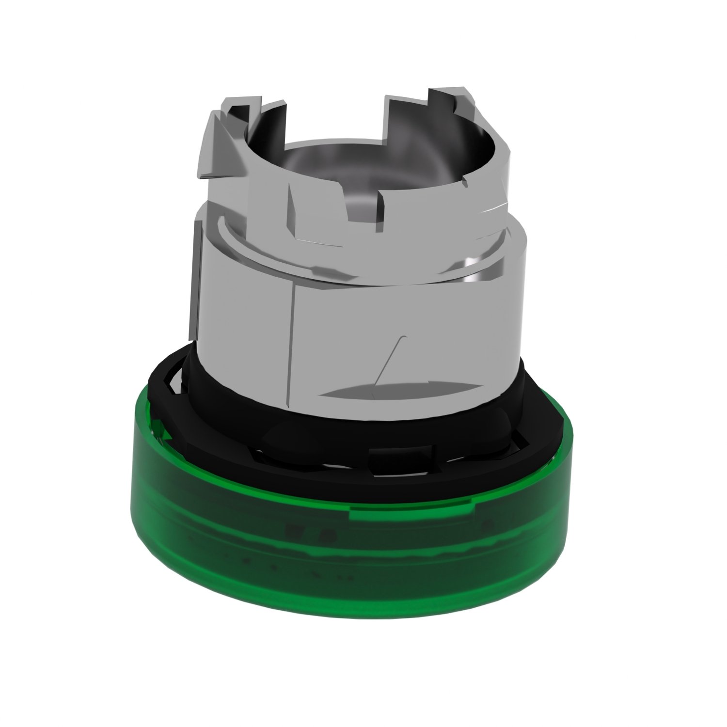شنايدر ZB4BV033 | رأس ضوء تجريبي، معدني، أخضر، Ø22، عدسة عادية لمصابيح LED المدمجة - الصورة 4