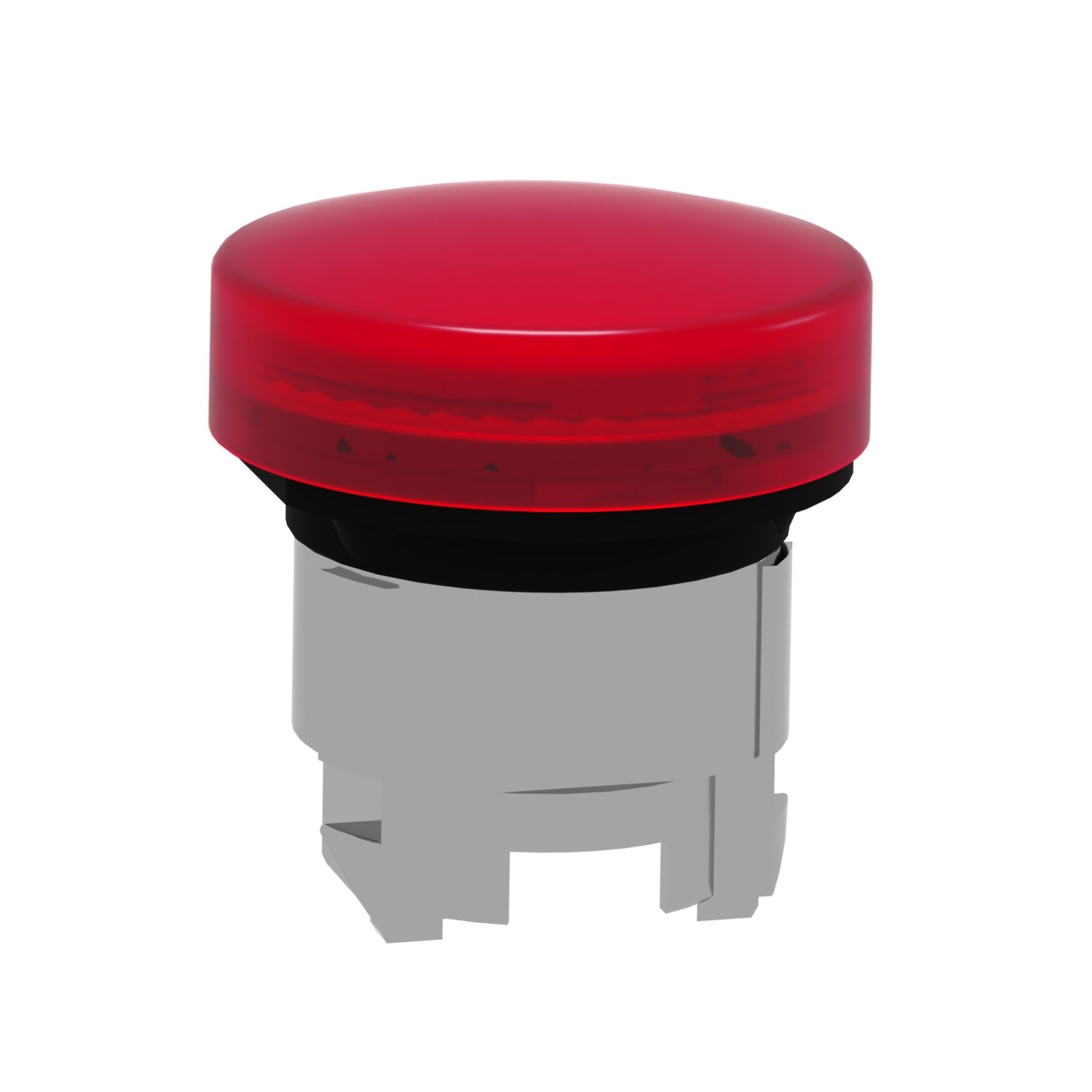 شنايدر ZB4BV043 | رأس ضوء تجريبي، معدني، أحمر، Ø22، عدسة عادية لمصابيح LED المدمجة - الصورة 2