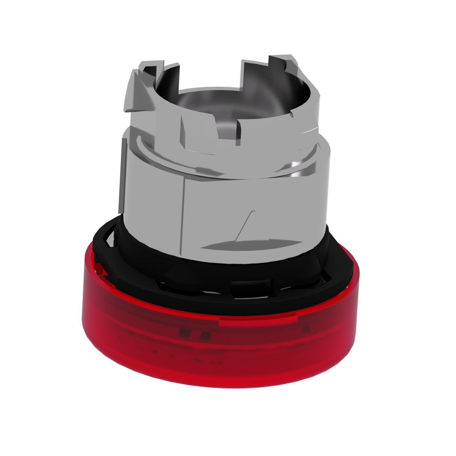 شنايدر ZB4BV043 | رأس ضوء تجريبي، معدني، أحمر، Ø22، عدسة عادية لمصابيح LED المدمجة - الصورة 3