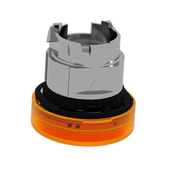 ⁦شنايدر ZB4BV053 | رأس ضوء تجريبي، معدني، برتقالي، Ø22، عدسة عادية لمصابيح LED المدمجة⁩ - الصورة ⁦3⁩