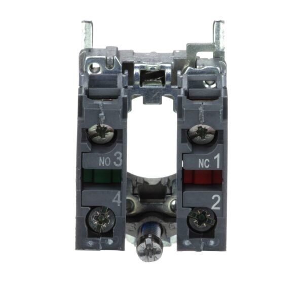 ⁦شنايدر ZB4BZ105 | كتلة اتصال واحدة مع طوق الجسم/التثبيت، معدن، طرف مشبك لولبي، 1 NO + 1 NC⁩ - الصورة ⁦4⁩