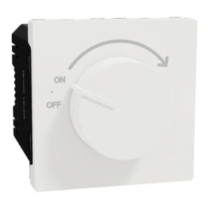 M3TB1_250DM | ديمر، 250وات ، Miluz E، مقبض دوار، آلية، أبيض