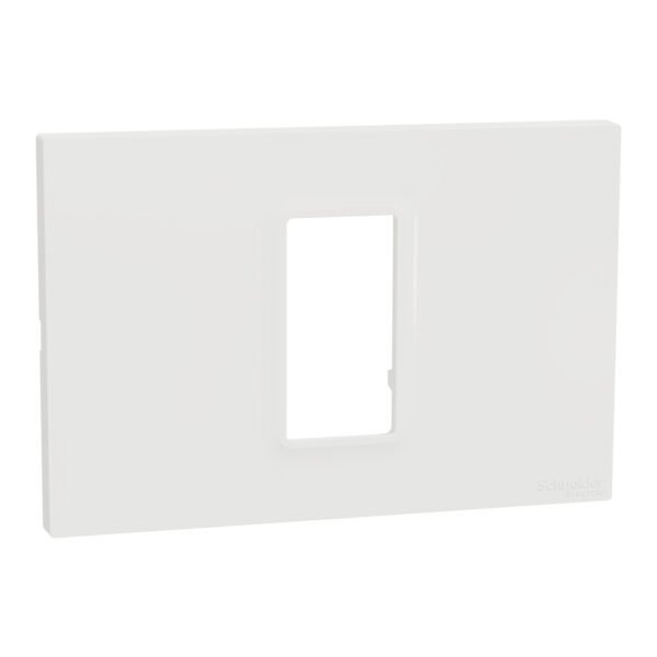 شنايدر M3TB01_WE | إطار غطاء بلاستيك، Miluz E، مجموعة واحدة، أبيض