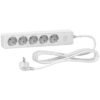 Schneider ST9453W | Trailing lead, Unica extend, 5 Schuko, swicthable, 3m cable, white