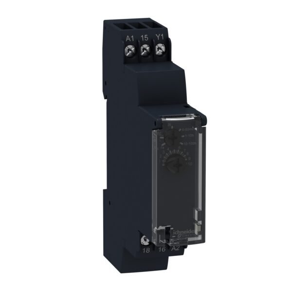 Schneider RE17RBMU | Timing on impulse, one shot timing relay - 1 s..100 h - 24..240 V AC - 1 OC