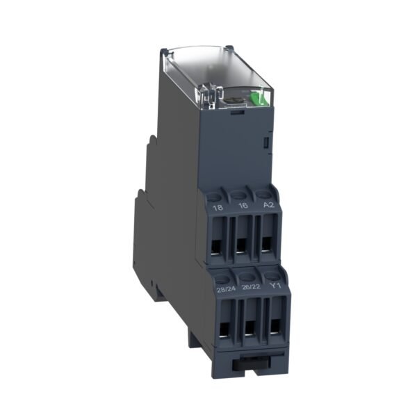 ⁦Schneider RE22R2AMR | Dual function relay, Harmony Timer Relays, 8A, 2CO, 0.05s…300h, power on delay, 24...240V AC DC⁩ - الصورة ⁦5⁩