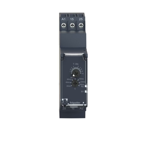 ⁦Schneider RE22R2QEMR | Modular timing relay, 8 A, 0.3s…30s, 2 CO, star delta, 24 V DC / 24...240 V AC/DC⁩ - الصورة ⁦2⁩