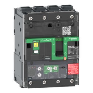 شنايدر C11B44V050L | قاطع الدائرة ComPacT NSXm B (25 كيلو أمبير عند 415 فولت تيار متردد)، 4P 4d، 50 أمبير، وحدة رحلة Micrologic 4.1، موصلات