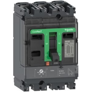 شنايدر C16F3TM160 | قاطع دائرة، كومباكت NSX160F، 36 كيلو أمبير/415 فولت تيار متردد، 3 أقطاب، وحدة رحلة TMD 160 أمبير