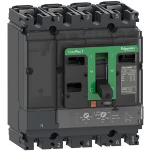 قاطع دائرة شنايدر C25F6TM250، ComPacT NSX250F، 36 كيلو أمبير/415 فولت تيار متردد، 4 أقطاب ثلاثية الأبعاد (محايد غير محمي)، وحدة فصل TMD 250 أمبير