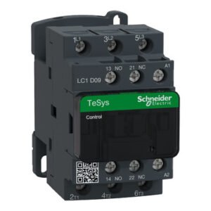 شنايدر LC1D09E7 | موصل TeSys D - 3P(3 NO) - AC-3 - <= 440 فولت 9 أمبير - 48 فولت ملف تيار متردد