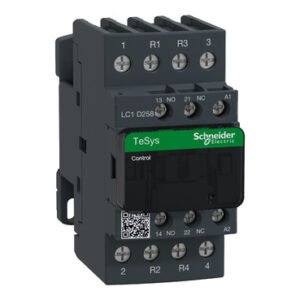 شنايدر LC1D258E7 | موصل TeSys D - 4P(2 NO + 2 NC) - AC-1 - <= 440 فولت 40 أمبير - 48 فولت ملف تيار متردد