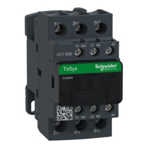 شنايدر LC1D32F7 | موصل TeSys D - 3P(3 NO) - AC-3 - <= 440 فولت 32 أمبير - 110 فولت ملف تيار متردد