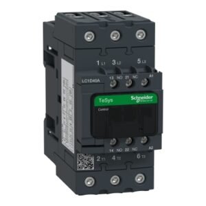 شنايدر LC1D40AE7 | موصل TeSys D - 3P(3 NO) - AC-3 - <= 440 فولت 40 أمبير - 48 فولت تيار متردد 50/60 هرتز