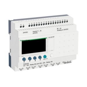 شنايدر SR3B261BD | مرحل ذكي معياري Zelio Logic - 26 إدخال/إخراج - 24 فولت تيار مستمر - ساعة - شاشة عرض