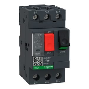 Schneider GV2ME04 | Motor circuit breaker, TeSys GV2, 3P, 0.4-0.63 A, thermal magnetic, screw clamp terminals